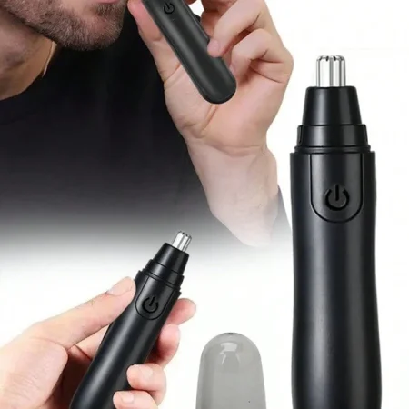 1pc Electric Nose Hair Trimmer, Nose Hair Clippers, Nose Hair Removal Tool Black