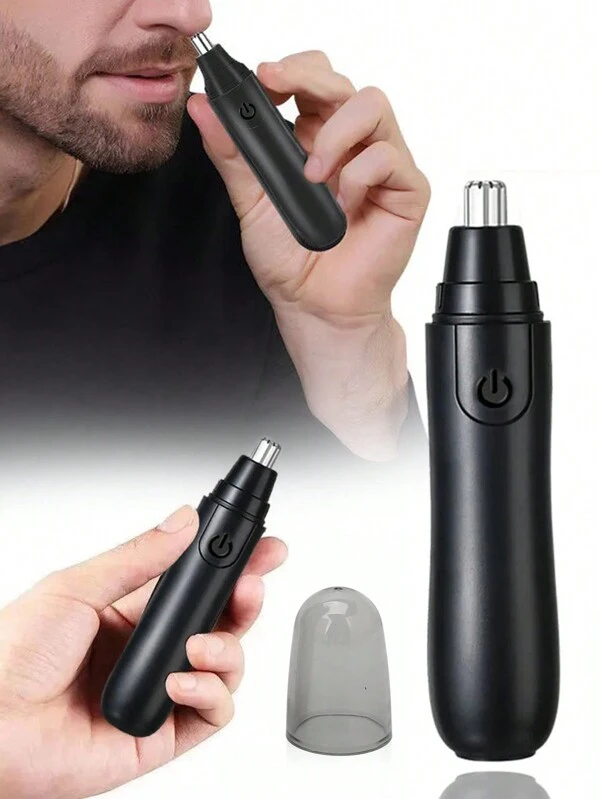 1pc Electric Nose Hair Trimmer, Nose Hair Clippers, Nose Hair Removal Tool Black