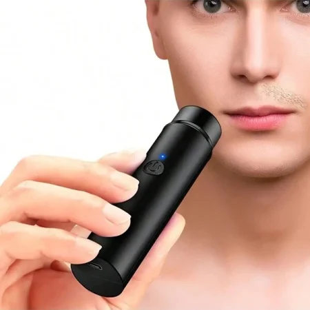 Mini Portable Electric Men's Shaver - Beard Knife - Compact Travel Shaver Rechargeable - Electric Shaver Mini Shaver - Portable USB Rechargeable - Perfect For Travel And Mending - For Men And Women Multicolor