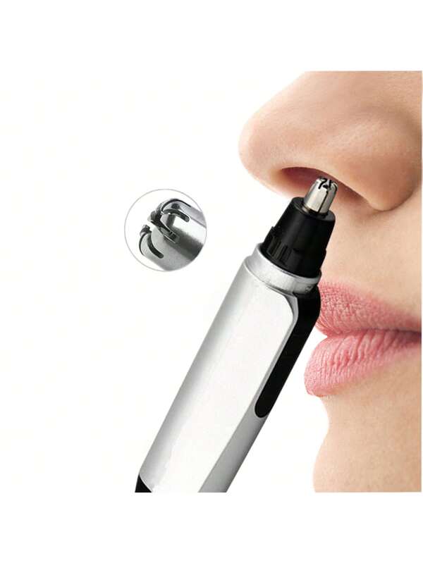 Nose Hair Trimmer, 1/3PCS Electric Nose Hair Trimmer, Professional Painless Nose And Ear Hair Trimmer For Women Men Waterproof Stainless Steel Head Dual Edge Blades Nose Hair Remover Mute Efficient Battery-Operated Easy Cleansing, For Eyebrows, Neckline, Nose & Ear Hair, Precision Detail Trimming Without Battery (Required AA * 1) Multicolor