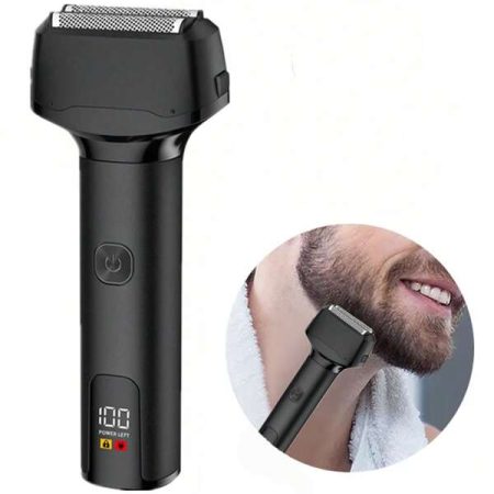 Men's Shaver Rechargeable Men Beard Shaving Machine Face Trimmer Cordless Electric Razor Electric Shaver Shavers Black