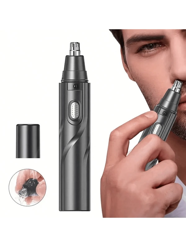 Rechargeable Electric Nose Hair Trimmer, USB Powered Ear Nose Hair Removal Painless Tool For Men & Women Multicolor